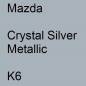 Preview: Mazda, Crystal Silver Metallic, K6.